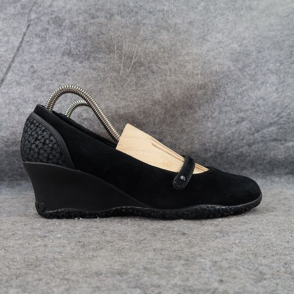 Merrell Shoes Womens 8 Wedge Mary Jane Slip On Leather Petunia Comfort Fashion - Picture 15 of 15